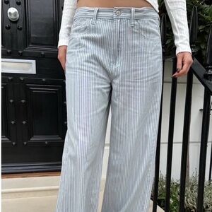 Brandy Melville Striped Wide-Leg Pants
